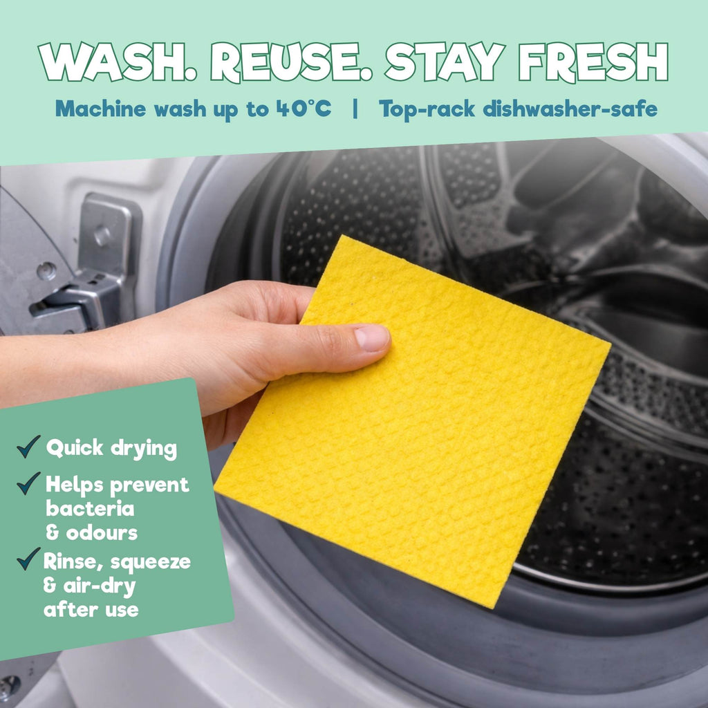 All-Purpose Eco Cloths (Swedish Dishcloths) | 6 Pack