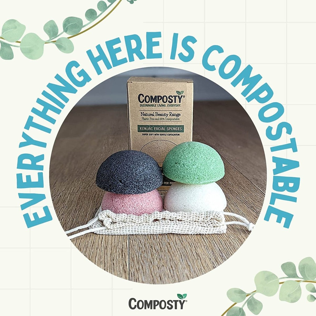 Konjac Facial Sponges – 4 Pack
